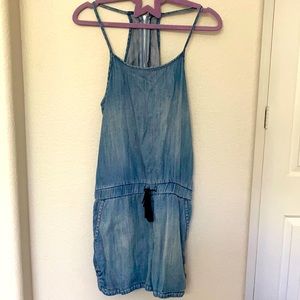 Cute denim jumper for girls, size 10. EUC